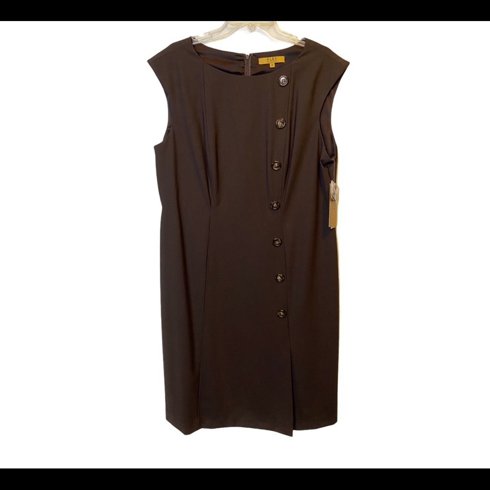 Alex Marie career dress NWT  BROWN size 16
